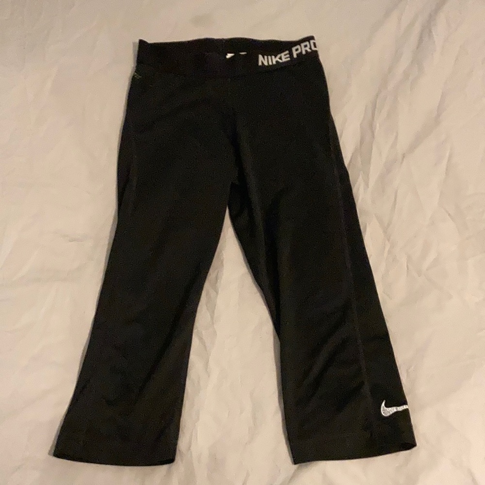Black Nike Dri-Fit Athletic Capri Leggings - Picture 2 of 6